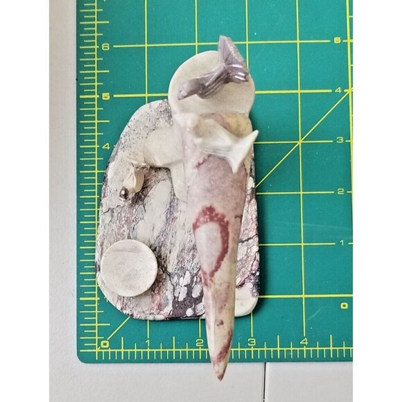 Stone sculpture‎ tree birdhouse marble 6x3 bird watcher outdoorsy ornithology - Picture 10 of 11